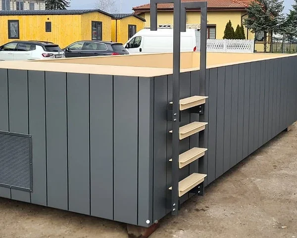 Recipiente para piscina em polipropileno, 6,5 x 2,6 m