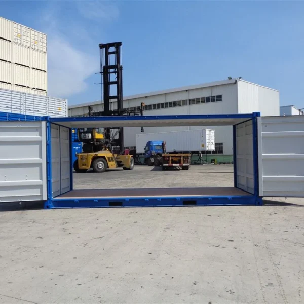 Second image of Contentor marítimo de 20 pés com porta dupla (lateral aberta)
