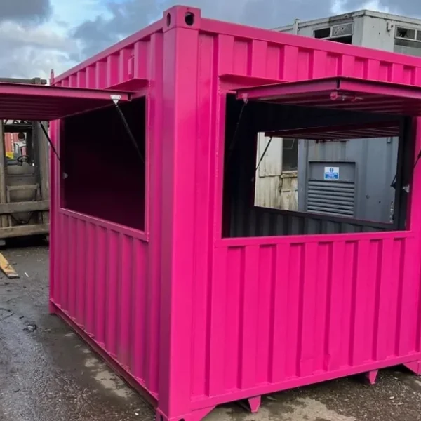10 Fuß fuchsiafarbener Barcontainer