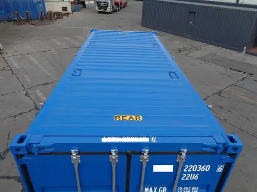 20-Fuß-Container – Deckel offen