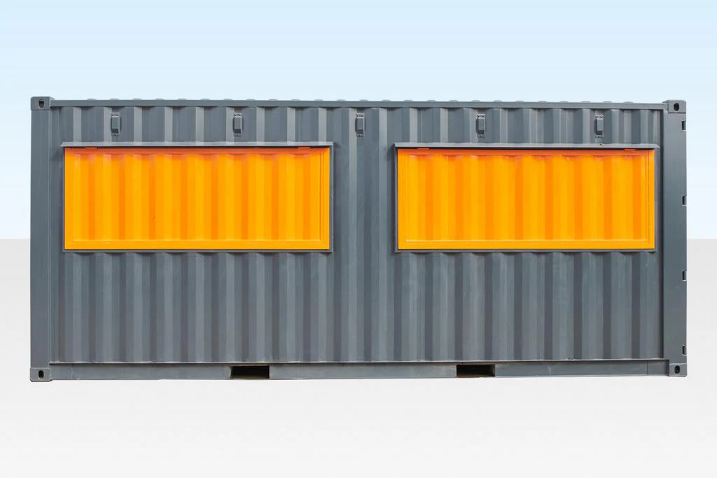 20-Fuß-Barcontainer, bläulich-anthrazitgrau – Bild 4
