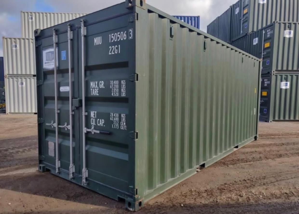 Neuer olivgrüner 20-Fuß-Container