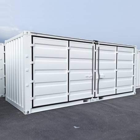20-Fuß-Container mit seitlichem Zugang / Weiß