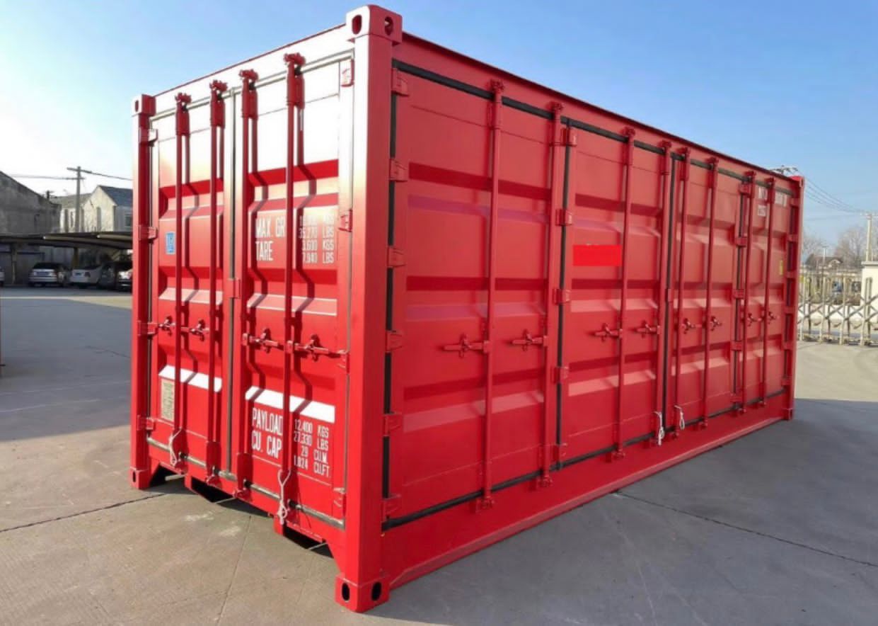NEUER 20-FUSS-CONTAINER MIT SEITENTÜR