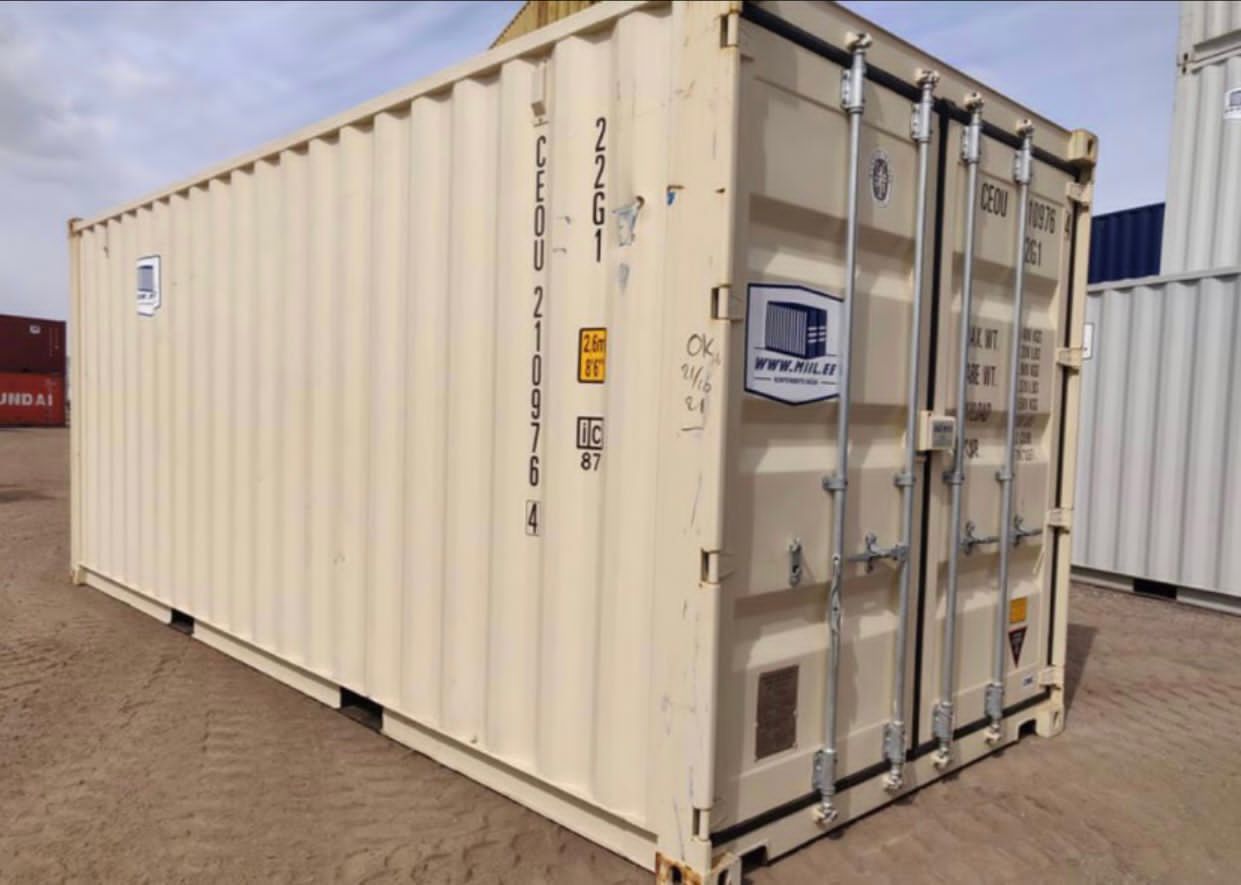 Neuer 20-Fuß-Container in Hellelfenbein – Bild 2