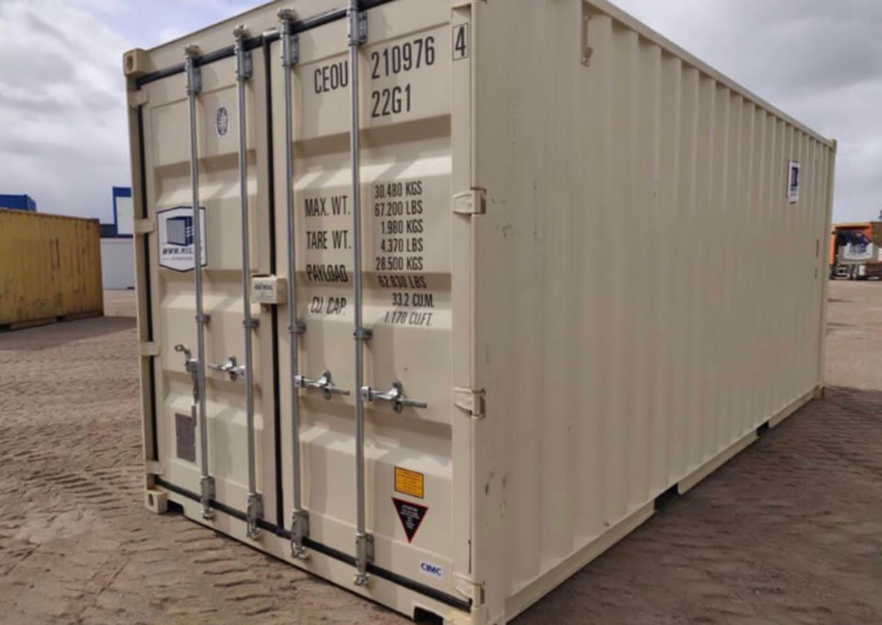 Neuer 20-Fuß-Container in Hellelfenbein – Bild 3
