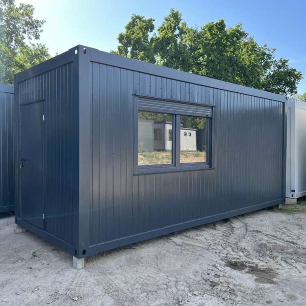 Container mit offener Küche, Bad und Dusche, Maße 6,00 x 2,43 m
