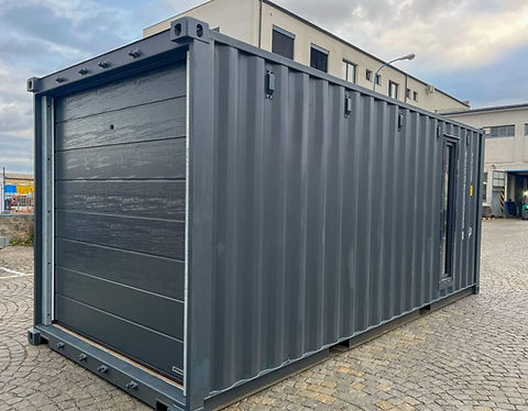 20-Fuß-Seecontainer mit Sektionaltoren
