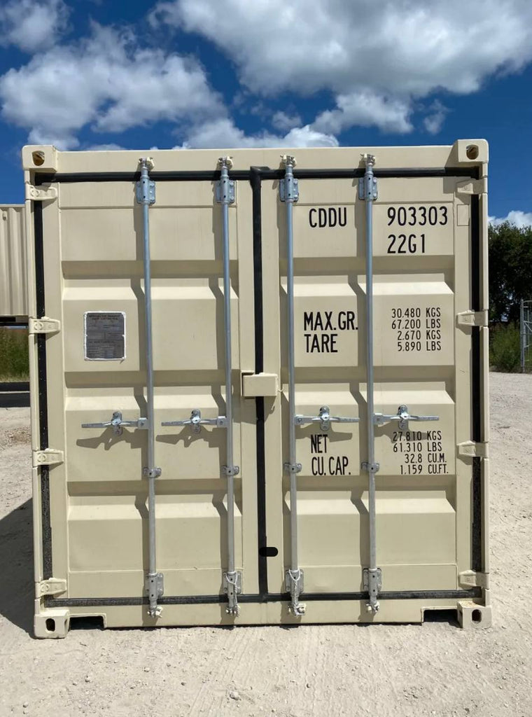 10-Fuß-Seecontainer – neu, beige
