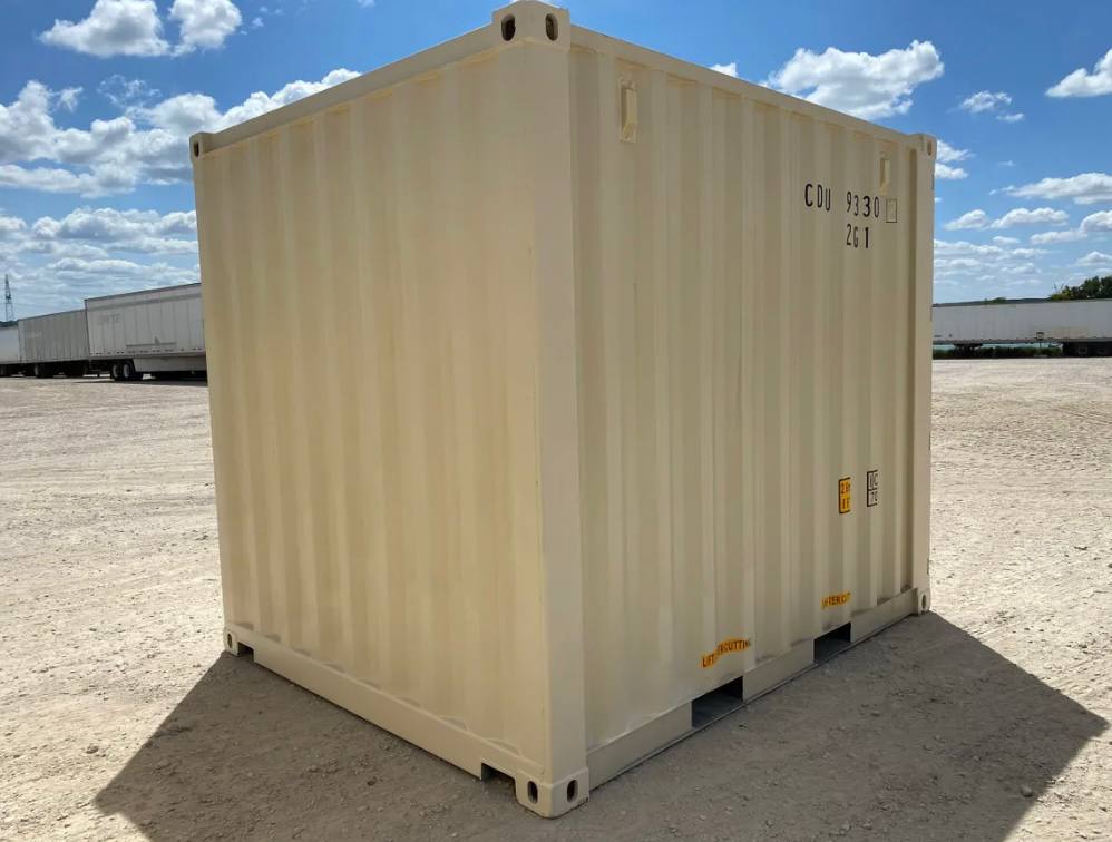 10-Fuß-Seecontainer – neu, beige – Bild 2