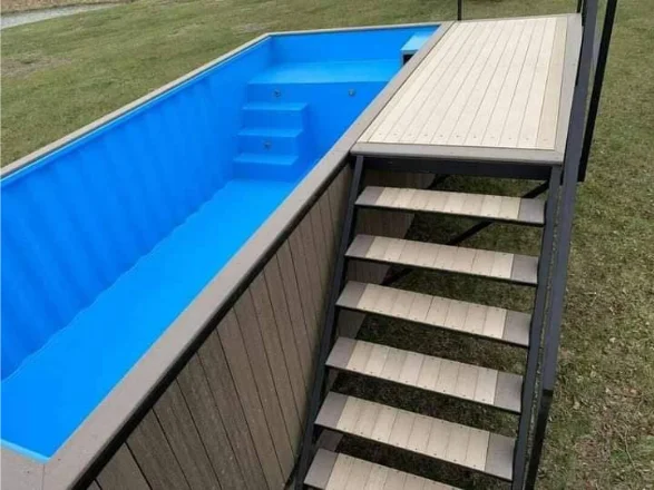 6 m x 2,5 m Poolcontainer