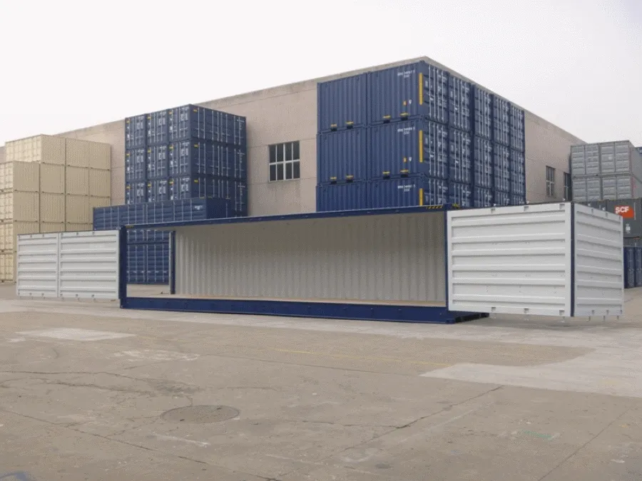 40-Fuß-High-Cube-Container (9′ 6″) mit durchgehender Seitenöffnung