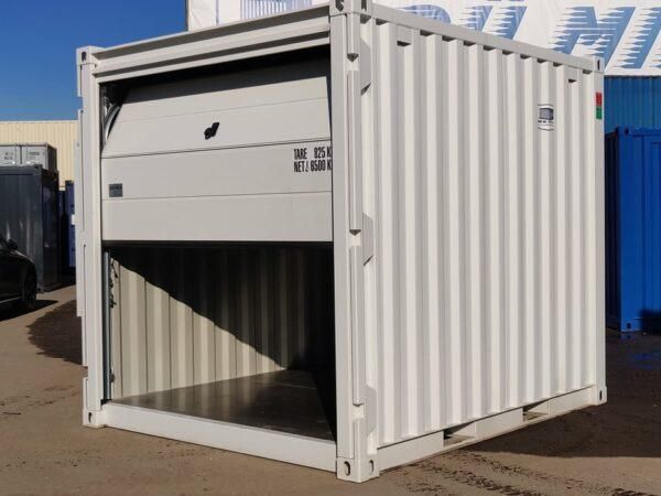 10-Fuß-Container grau-weiß