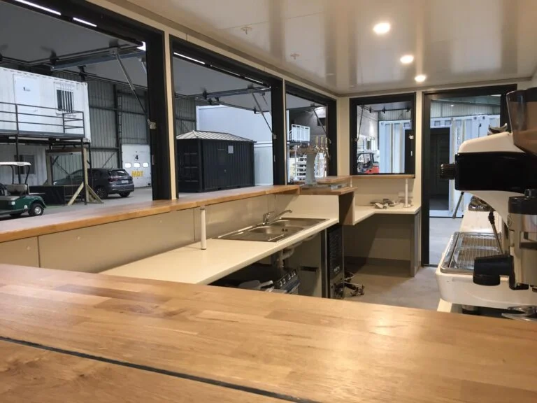 20 Fuß langer brauner Holz-Barcontainer – Bild 3