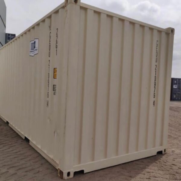 Neuer 20-Fuß-Container in Hellelfenbein